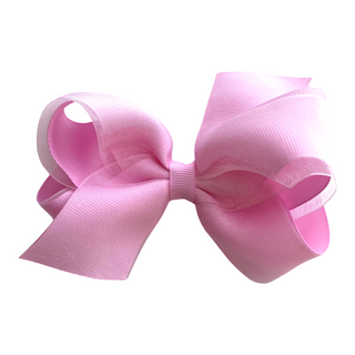 Medium Overlay Grosgrain Bow on Clippie (55+ Colors), Wee Ones, cf-size-antique-white, cf-size-aqua, cf-size-black, cf-size-blue-vapor, cf-size-charcoal, cf-size-coffee, cf-size-colonial-rose