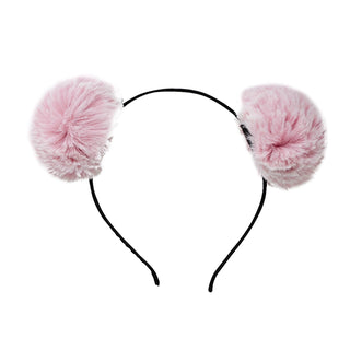 Zomi Gems Fuzzy Pom Pom Headband, Zomi Gems, cf-type-headbands, cf-vendor-zomi-gems, Confetti, Fuzzy, Headband, Headbands, Pom Pom, Pom Pom Headband, Stocking Stuffer, Stocking Stuffers, Tiny