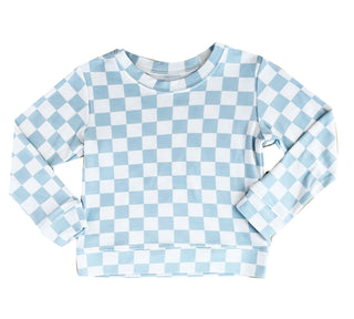 Brokedown Clothing Kid's Blue Check Sweatshirt, Brokedown Clothing, Blue Check, Brokedown Clothing, Brokedown Clothing Back To School, Brokedown Clothing Blue Check, Brokedown Clothing Kid's 