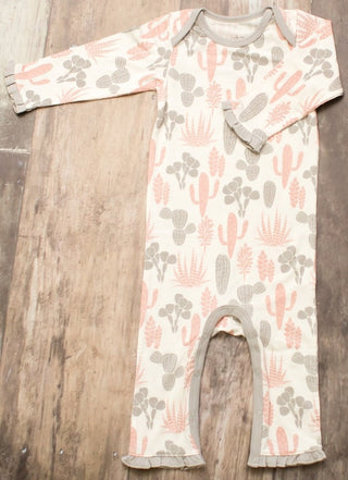 Bestaroo Pink & Grey Cactus Coverall, Bestaroo, Baby Shower, Baby Shower Gift, Baby Shower Girl, Bestaroo, Bestaroo Cactus, Bestaroo Cactus Coverall, Bestaroo Coverall, Cactus, CM22, Coverall