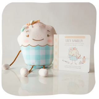 Snuggle Muffins Lily Vanilly Book & Snuggler Set, Snuggle Muffins, Book & Snuggler Set, Lily Vanilly, Snuggle Muffins, Stuffed Animal, Toys, Stuffed Animal - Basically Bows & Bowties