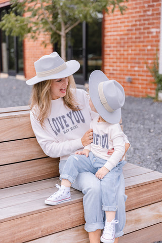 Le La Lo Love You Way More Chenille Sweatshirt - Mama, LE LA LO, LE LA LO, Love You Chenille Sweatshirt, Love You Way More Chenille Sweatshirt, Matching Mommy and Me, Mommy & Me LE LA LO, Mom