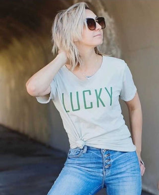 Brokedown Clothing Women's Lucky Light Olive Tee, Brokedown Clothing, Brokedown Clothing, Brokedown Clothing Lucky Light Olive Tee, Brokedown Clothing Mommy & Me, Brokedown Clothing St Patric