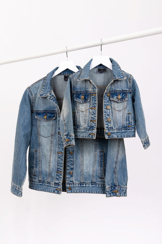 Le La Lo Mama Appliqué Denim Jacket, LE LA LO, cf-size-large, cf-size-medium, cf-size-xlarge, cf-type-coats-&-jackets, cf-vendor-le-la-lo, Denim Jacket, LE LA LO, LE LA LO Denim Jacket, Mama