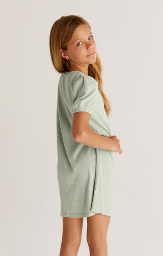 Z Supply Indi Slub Dress - Seaglass, Z Supply, JAN23, Top, Tween Girl, tween girls, Tween Girls Clothing, Z Supply, Z Supply Dress, Z Supply Girls, Z Supply Indi Slub Dress, Z Supply Seaglass