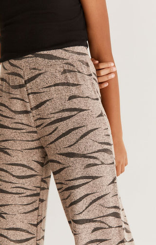 Z Supply Girls Brinley Zebra Pant - Frappe, Z Supply, cf-size-large-12-14, cf-size-medium-10-12, cf-size-small-7-8, cf-type-bottoms, cf-vendor-z-supply, CM22, JAN23, tween clothing, Z Supply,