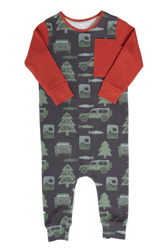 RAGS Long Sleeve Romper - Pacific NW, RAGS, cf-size-12-18-months, cf-size-18-24-months, cf-size-2t, cf-size-6-12-months, cf-type-romper, cf-vendor-rags, CM22, MovingSummer2022, RAGS, RAGS Fal