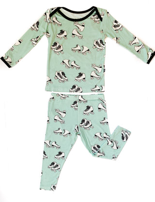 Peregrine Kidswear Roller Skates 2pc Pajama Set, Peregrine Kidswear, Bamboo Pajamas, cf-size-4t, cf-size-5y, cf-size-6y, cf-type-pajama-set, cf-vendor-peregrine-kidswear, CM22, Els PW 5060, P