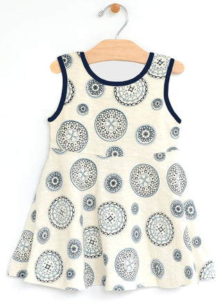 City Mouse Twirl Sleeveless Dress - Mandala, City Mouse, cf-size-12-18-months, cf-size-18-24-months, cf-type-dress, cf-vendor-city-mouse, City Mouse, city mouse baby clothes, City Mouse Cloth