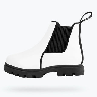 Native Kensington Treklite Gloss Boot - Shell White Gloss / Jiffy Black, Native, Boot, Boots, cf-size-c7, cf-type-boot, cf-vendor-native, Jiffy White, Native Boot, Native Kensington, Native K