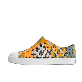 Native Jefferson Print - Loch Green / Shell White / Loch Mosaic, Native, cf-size-c10, cf-size-c12, cf-size-c6, cf-size-c7, cf-type-shoes, cf-vendor-native, Jefferson, Kids Shoes, Native Child