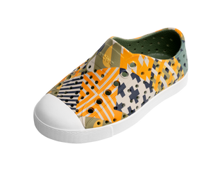 Native Jefferson Print - Loch Green / Shell White / Loch Mosaic, Native, cf-size-c10, cf-size-c12, cf-size-c6, cf-size-c7, cf-type-shoes, cf-vendor-native, Jefferson, Kids Shoes, Native Child