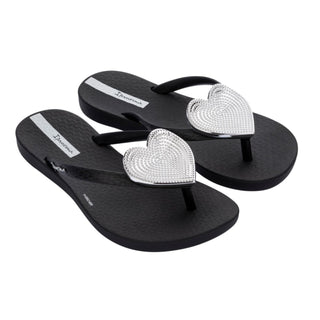 Ipanema Kid's Wave Heart Flip Flop - Black, Ipanema, cf-size-11-12, cf-type-sandal, cf-vendor-ipanema, Flip Flop, Grendene, Grendene Mini Melissa, Grendene Shoes, Ipanema, Shoe, Shoes, Sandal