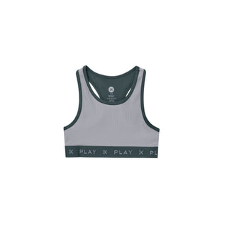 Play x Play Sports Bra - Periwinkle Ribbed, Rylee & Cru, Activewear, Athletic Wear, cf-size-10-12y, cf-size-12-14y, cf-size-6-7y, cf-size-8-9y, cf-type-bras, cf-vendor-rylee-&-cru, Crop Bra, 