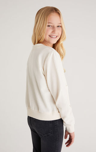 Z Supply Girls Arbor Cardigan - Sandstone, Z Supply, Cardigan, cf-size-large-12-14, cf-size-medium-10-12, cf-type-cardigan, cf-vendor-z-supply, JAN23, Top, Tween Girl, tween girls, Tween Girl